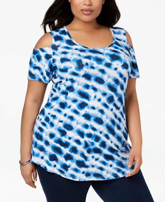 Plus Size Cold-Shoulder Top Amber Chrysippus