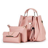 Three-Piece Fashion Casual Messenger Bag For Women Maroon Asteria