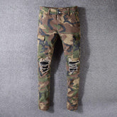 High Street Fashion Ripped Jeans For Men Carmine Juneberry