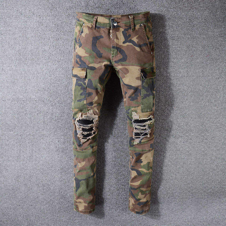 High Street Fashion Ripped Jeans For Men Carmine Juneberry