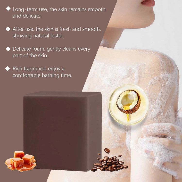 OCEAURA Coffee Body Care Soap Deep Cleaning Remove Odors Improve Roughness Oil Control Brighten Skin Smooth Body Nourishing Soap Khamik Shop Online