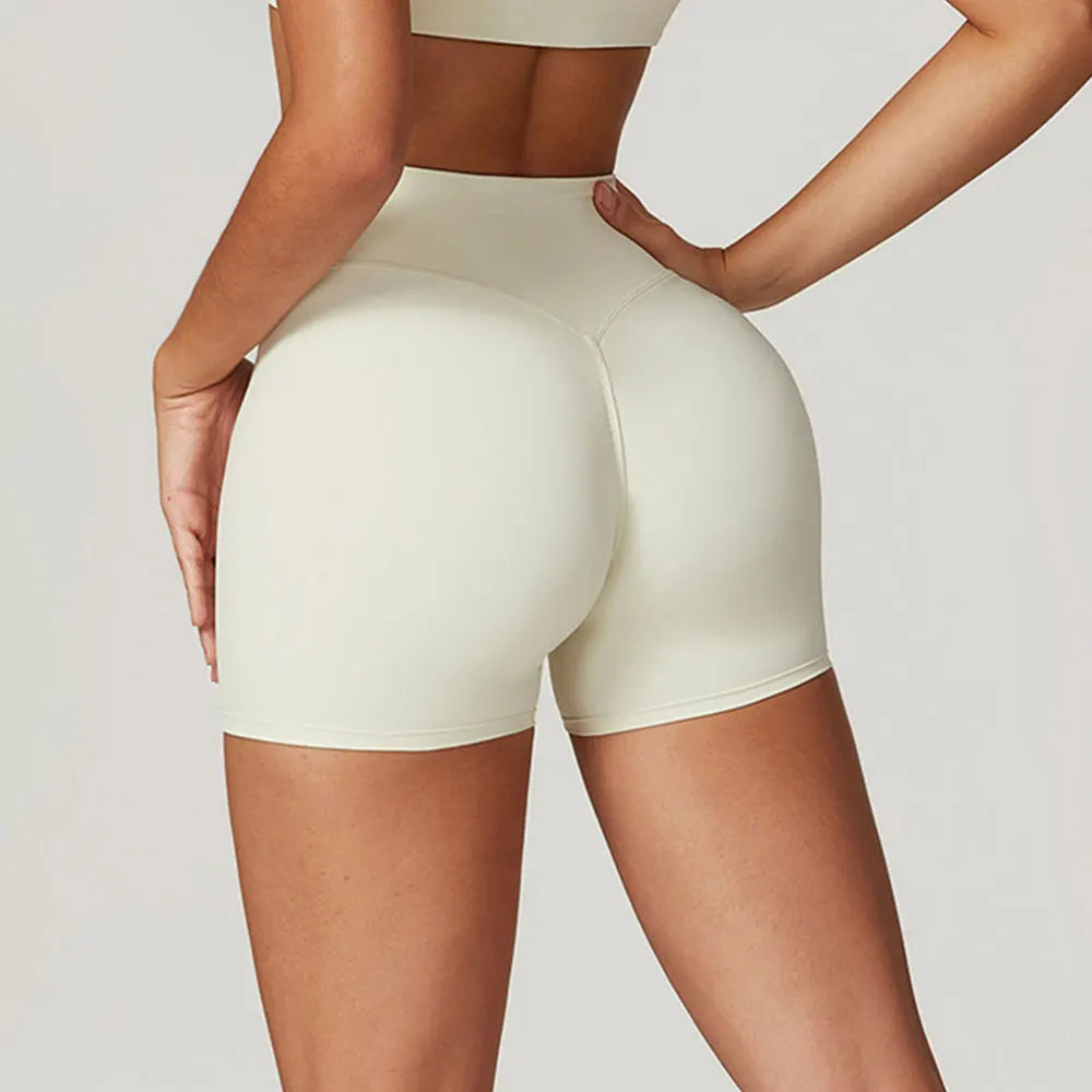 Yoga Shorts Women High Waist Workout Shorts Fitness Yoga Tights Lift Butt Fitness Ladies Yoga Gym Running Short Pants Sportswear Khamik Shop Online