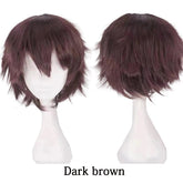10-Inch Short Straight Hair Suitable For Both Men And Women, Cosplay Synthetic Hair Anime Role-Play Halloween Party Upturned Wig Khamik Shop Online