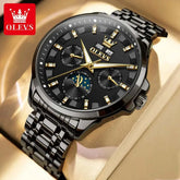 OLEVS 7070 Automatic Watch Men Moon phase Waterproof Men Watches Stainless steel Luxury Mechanical Watch for Men Khamik Shop Online