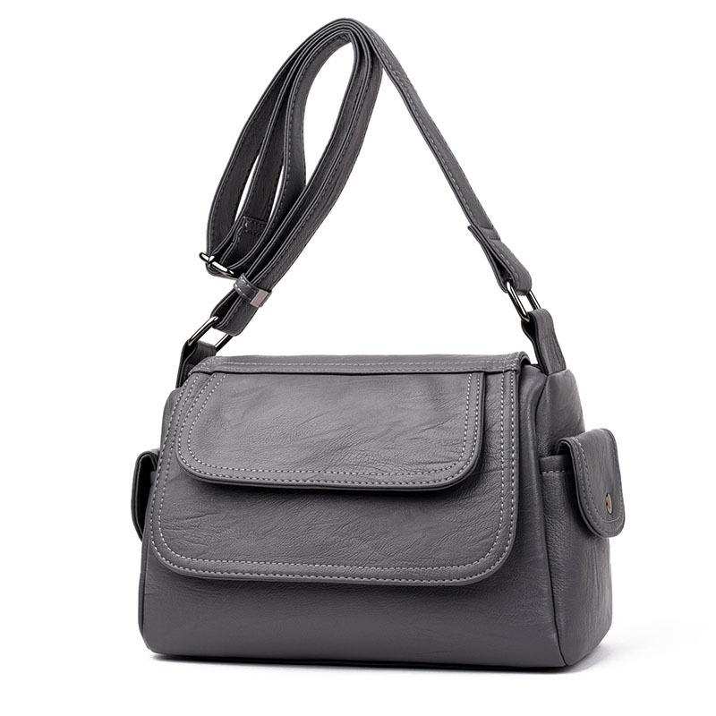 Casual High Quality Leather Messenger Bag For Women Maroon Asteria