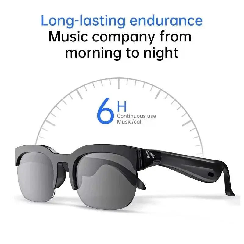 Lenovo HOT BT Audio Bone-Conduction Smart Glasses 150+ Language Real-Time Translation Music Glasses for Men Women Sports Running Khamik Shop Online