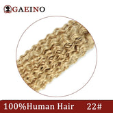 Water Wave Human Hair Weft Extension Dirty Blonde Curly Hair Sew In Weft Hair Extensions Double Weft Remy Hair Wet And Wavy 100G Khamik Shop Online