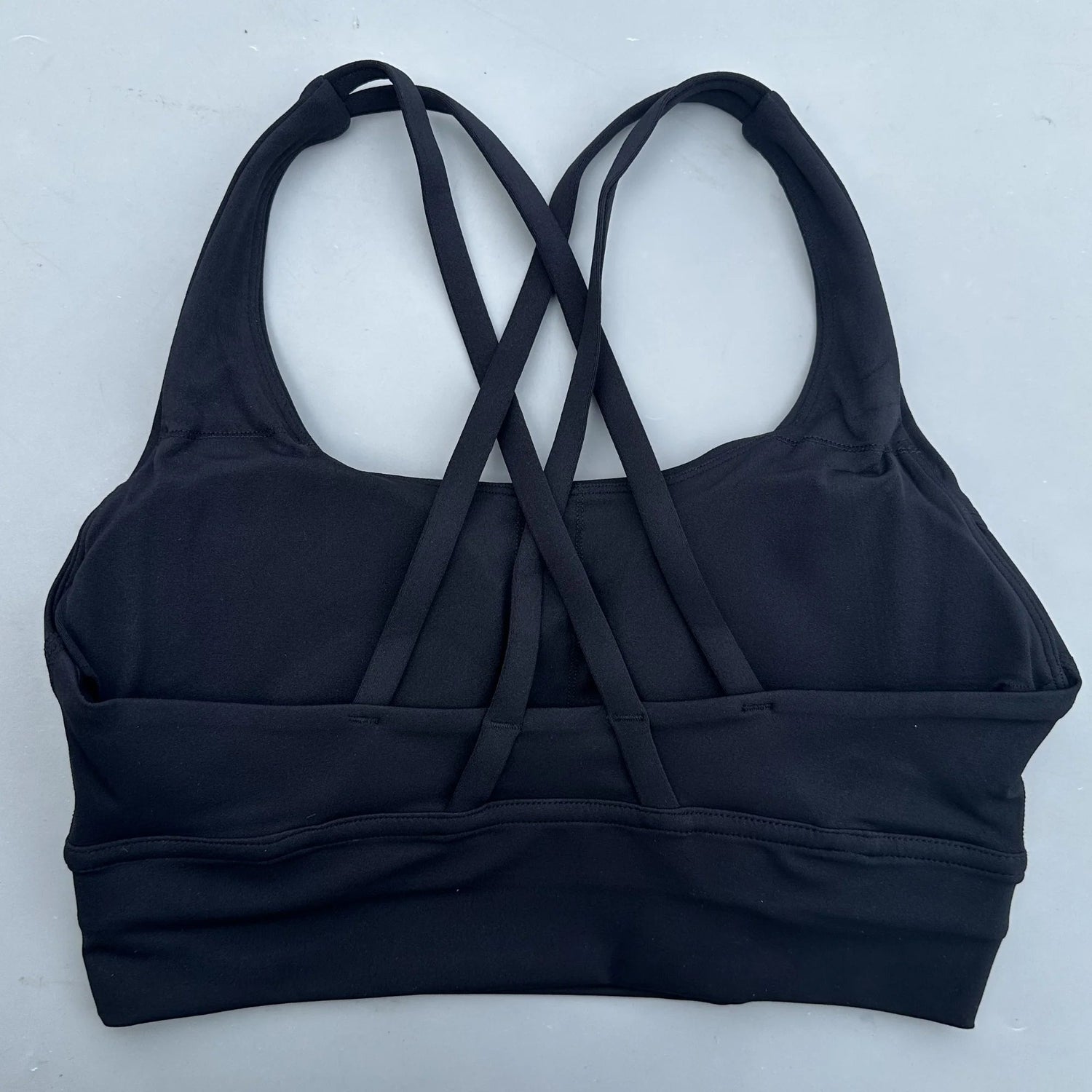 Solid Color Soft Cross Back Women Fitness Bra Tights Yoga Vest High Strength Shockproof Gym Sports Top Push Up With Chest Pad Khamik Shop Online