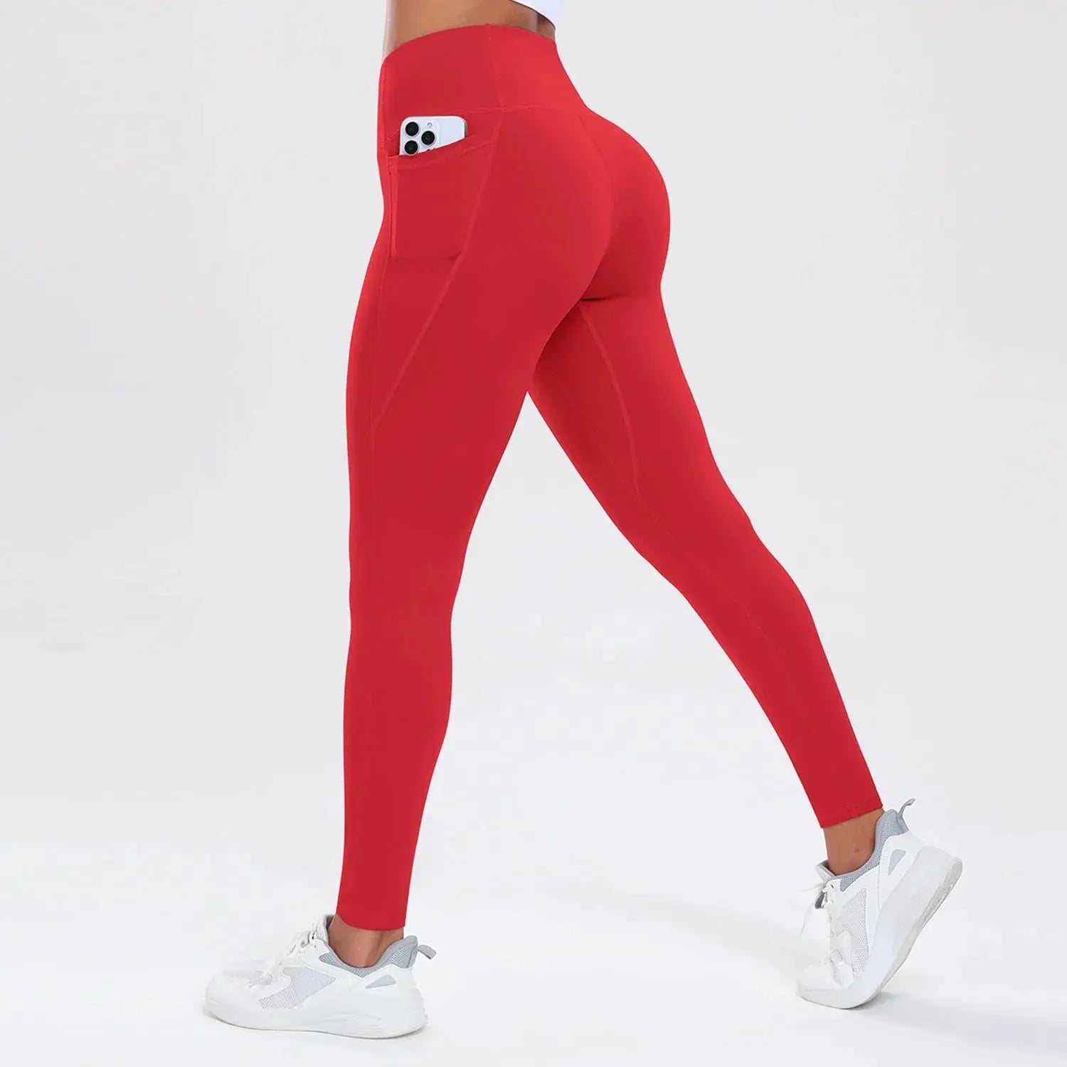 Women Yoga Pants with Pockets Butt Lifting Tummy Control Sports Leggings High Waist Fitness Tights Gym Clothing Sportswer Khamik Shop Online