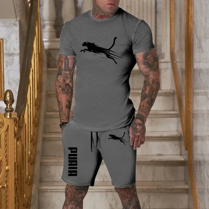 2026 Trendy Fashion Casual Summer Outdoor Sports Set Men&