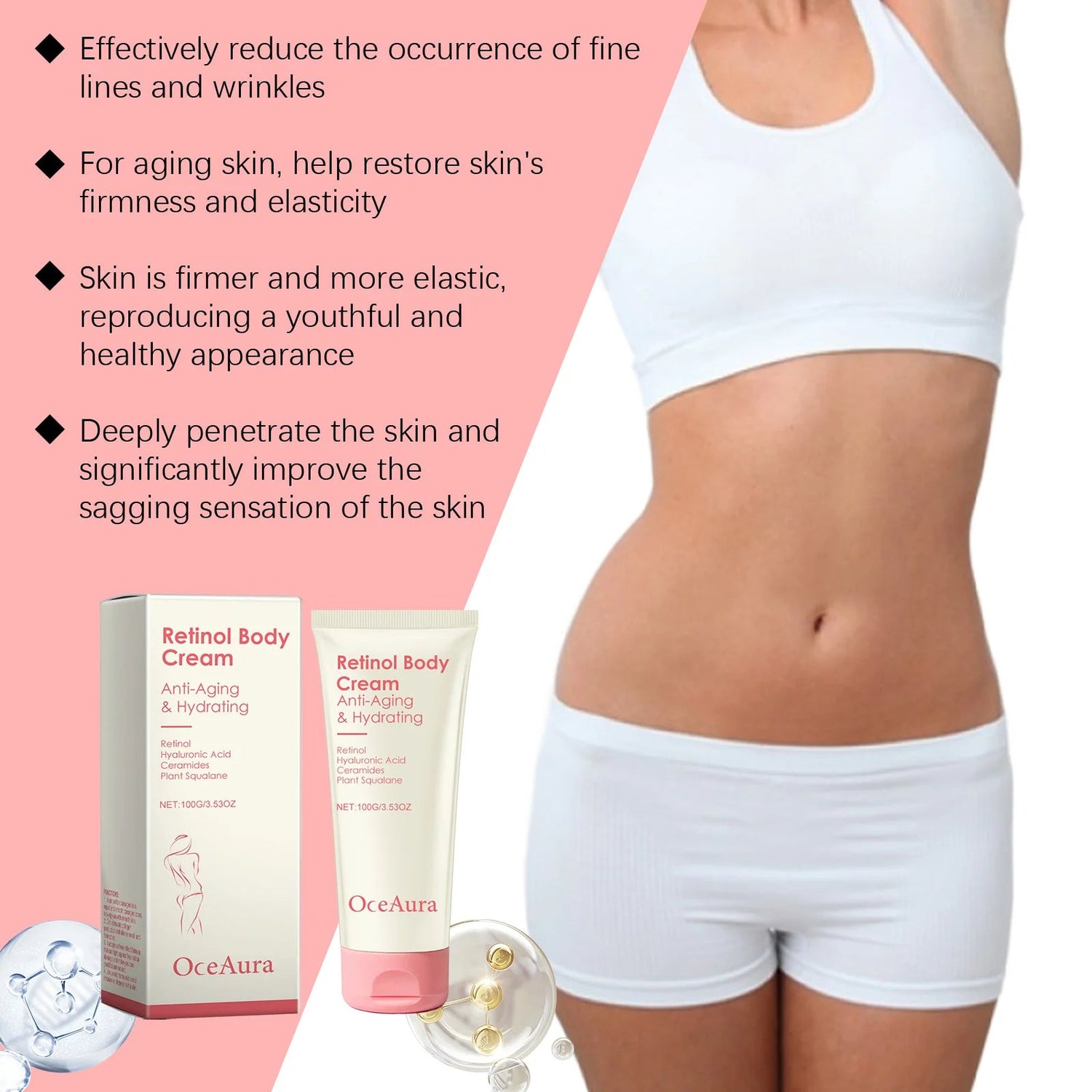 Retinol Tightening Body Lotion Anti-Wrinkle Repair Improve Sagging Skin Remove Cellulite Nourish Lift Firming Moisturizing Cream Khamik Shop Online