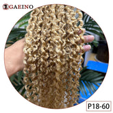 Water Wave Tape in Human Hair Extension Brazilian Hair Skin Weft Tape in Curly Human Hair 20 Pcs/Set Black Brown Blonde Color Khamik Shop Online