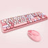 Spring Multi Wireless Keyboard And Mouse Set Salmon Lucky