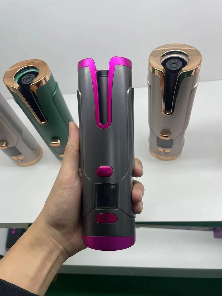 Rechargeable Automatic Hair Curler Women Portable Hair Curling Iron Periwinkle Abderus
