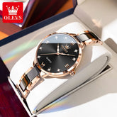 OLEVS 5872 Women Watches Quartz Wristwatch Waterproof Watches For Woman Set Bracelet Watch Original Elegant Casual Fashion Reloj Khamik Shop Online