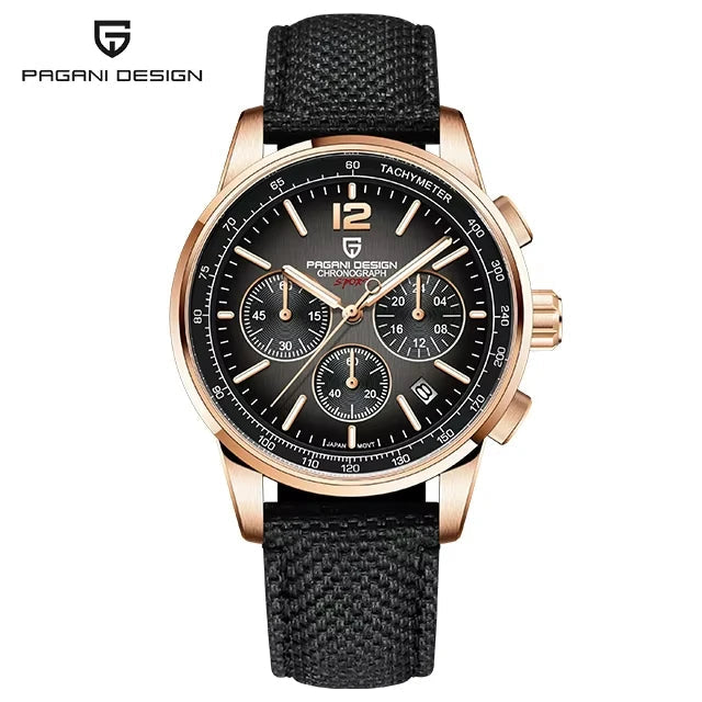 PAGANI DESIGN New Mens Watch 41mm Chronograph 100M Waterproof Wristwatch Top Brand VK63 Quartz Watches for Men Gift Reloj Hombre Khamik Shop Online