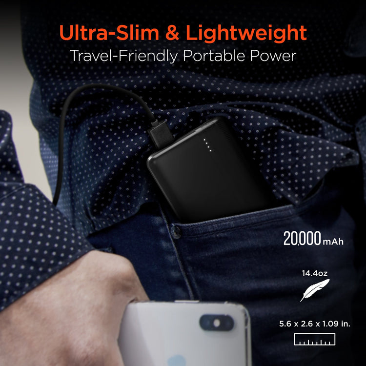 HyperGear 20000mAh 20W PD + USB Power Bank Sky Iapetus
