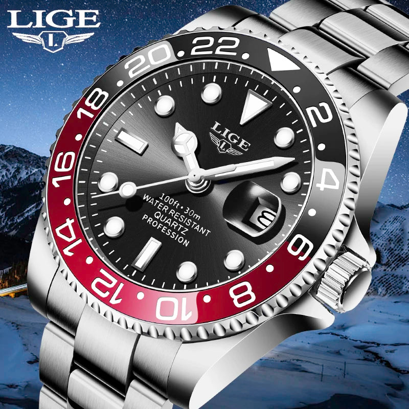 Fashion Quartz Watch for Men Date Clock Sports Waterproof Watches Men Luminous Wrist Watch Luxury Relogio Masculino +Box