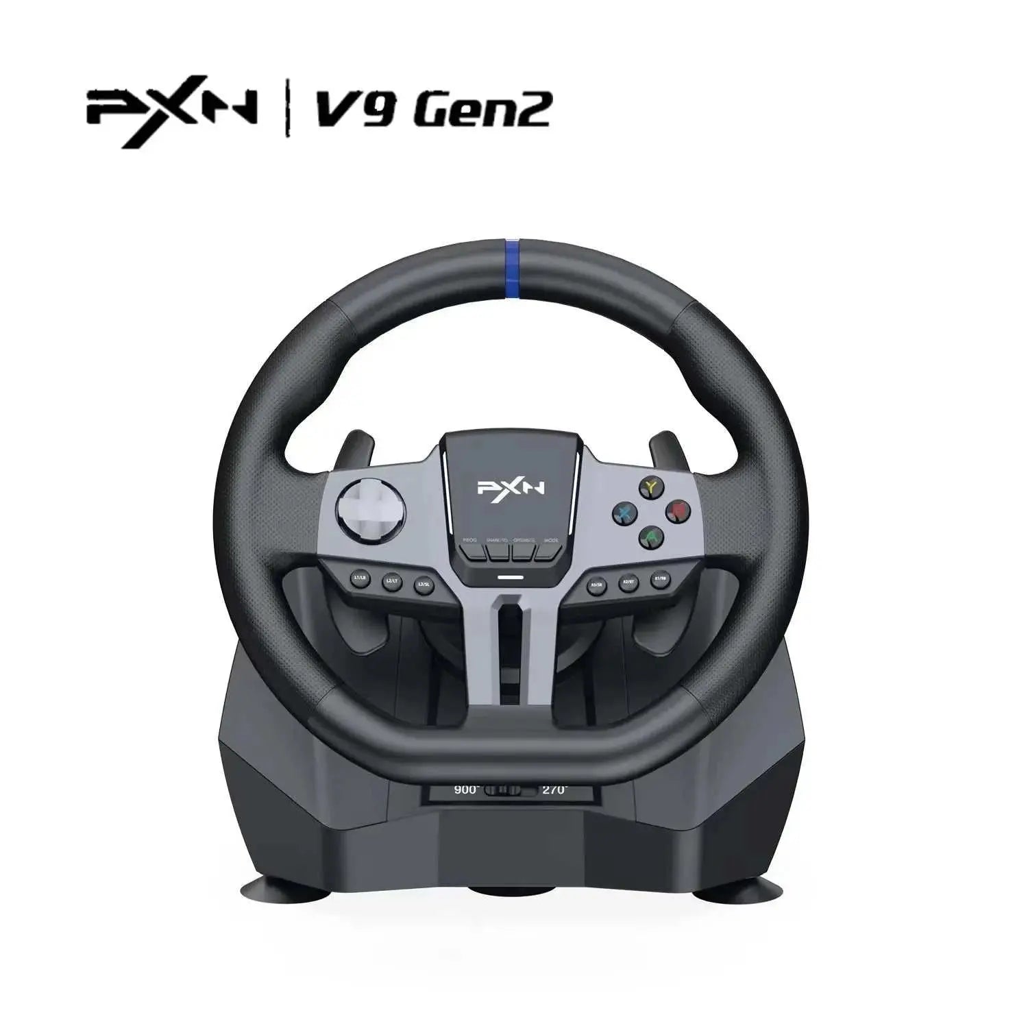 V9 Gen2 Gaming Steering Wheel 270°/900° Racing Wheel Volante for PS4/PS3/PC Windows 8,10,11/Switch/Xbox One/Xbox Series X/S Khamik Shop Online