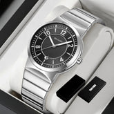 9401 Luxury Mens Steel Band Watch Original Business Quartz Wristwatch Waterproof Watches for Man Clock Reloj Hombre 2026 Khamik Shop Online