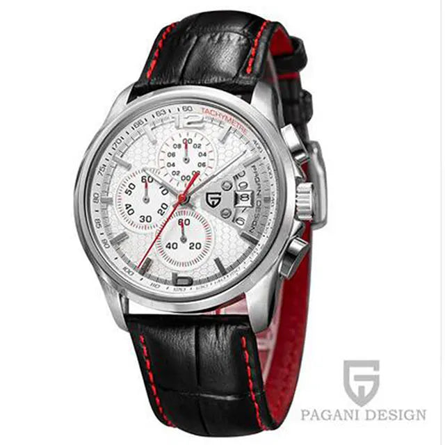 PAGANI DESIGN New PD-3306 Chronograph Men Watch Top Brand Classic Leather Waterproof Quartz Wristwatch for Man Gift Reloj Hombre Khamik Shop Online