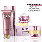 AILKE Lightening Anti-Wrinkle Face Cream, With Collagen, Hyaluronic Acid, Whitening Skin Care Women Facial Moisturizer Set Khamik Shop Online