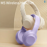 Over Ear HIFI Stereo M5 Headsets Wireless Bluetooth 5.3 Headphones Sports Gaming Earphones Support TF/AUX noise reduction Khamik Shop Online