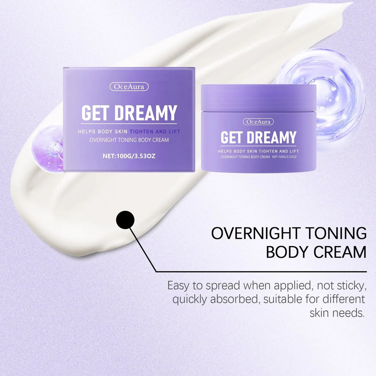 Get Dreamy Body Firming Cream Shaping Lifting anti Wrinkle Smoothing Brightening Prevent Dry Tightening Loose Skin Care Products