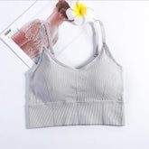 Women Sexy Crop Tops Bra Tube Top Female Streetwear Sleeveless Seamless Sports Bra Crop Camis Top Tee Bandeau Top Basic Tank Khamik Shop Online