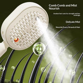 Electric Spray Airbag Massage Comb Essential Oil Atomized Hair Brush Periwinkle Abderus