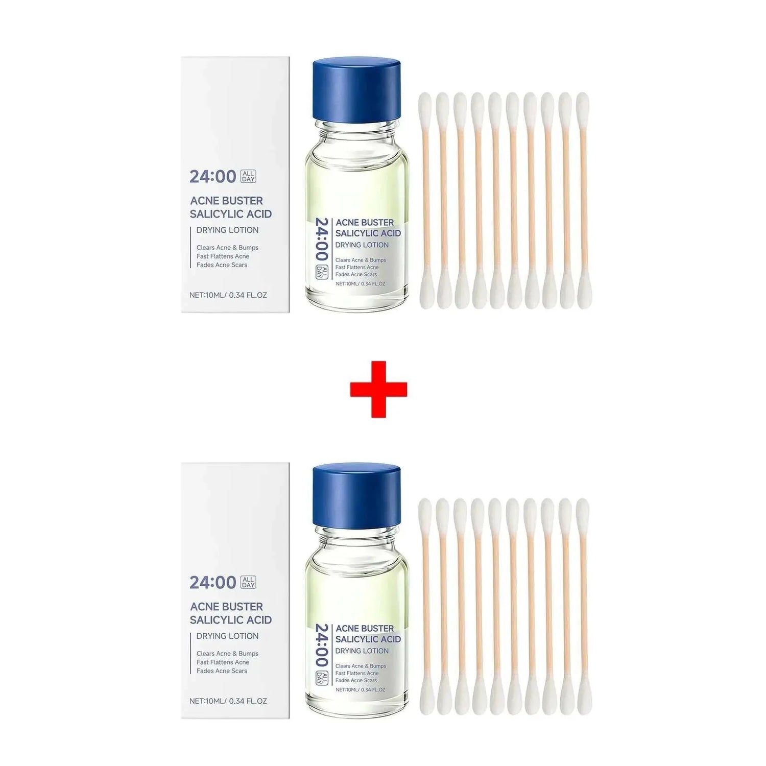 Salicylic Acid Drying Lotion Face Serum with Cotton Swab– Reduce Pimples & Breakouts Fade Acne Scars Minimize Pores Skin Renewal Khamik Shop Online