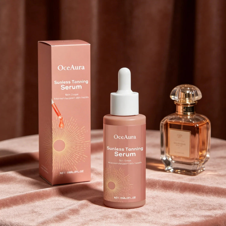 OceAura Sunless Tanning Serum Deep Moisturizing Skin Smoothing Even Skin Tone Prevent Dryness Quick Absorbing Tanning Serum 60ml Khamik Shop Online
