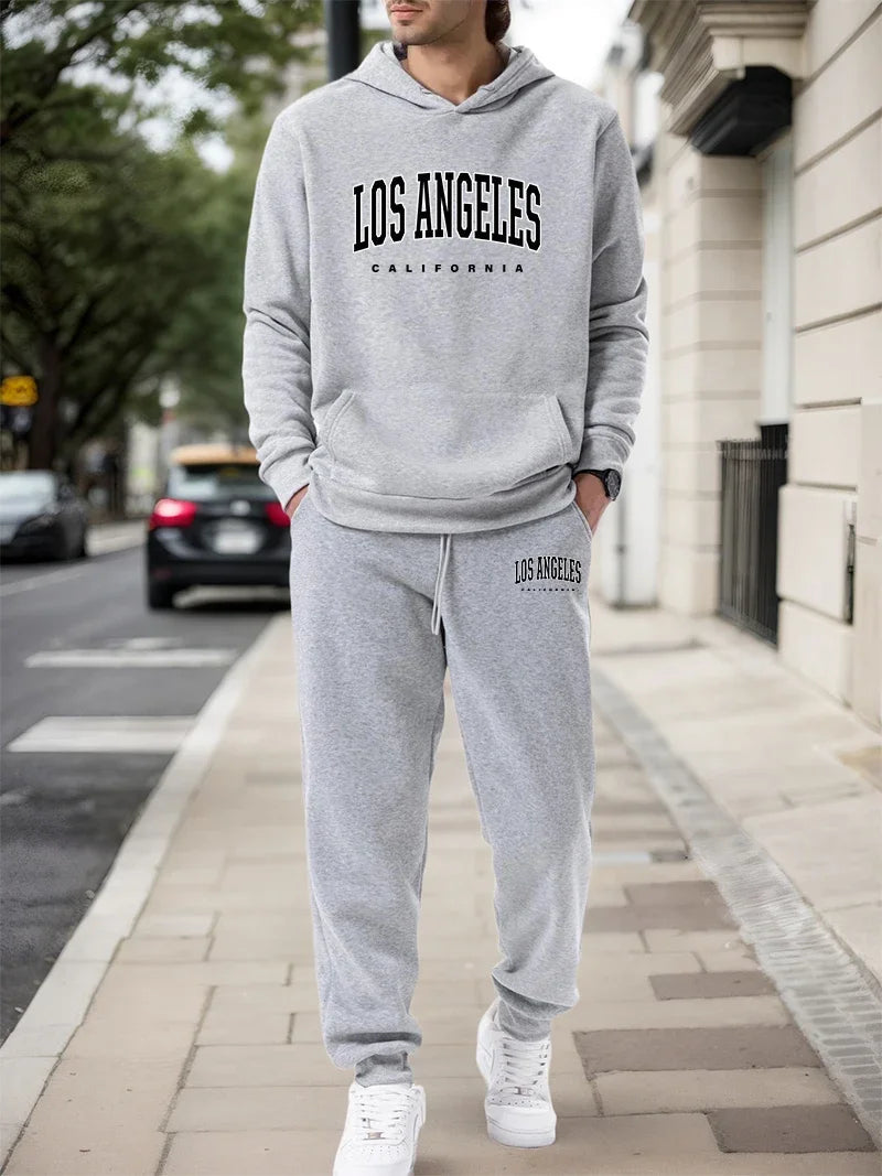 Spring Fall Sportswear Mens Tracksuit Casual Hooded Sweatshirts Outdoors Sports Jogging Clothes Street Single Item Hoodies Pants Khamik Shop Online