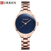 CURREN New Simple Women Bracelet Wrist Watches Light Extravagant Girls Fashion Geneva Quartz Clock Female Luxury Wristwatch 2017 Khamik Shop Online