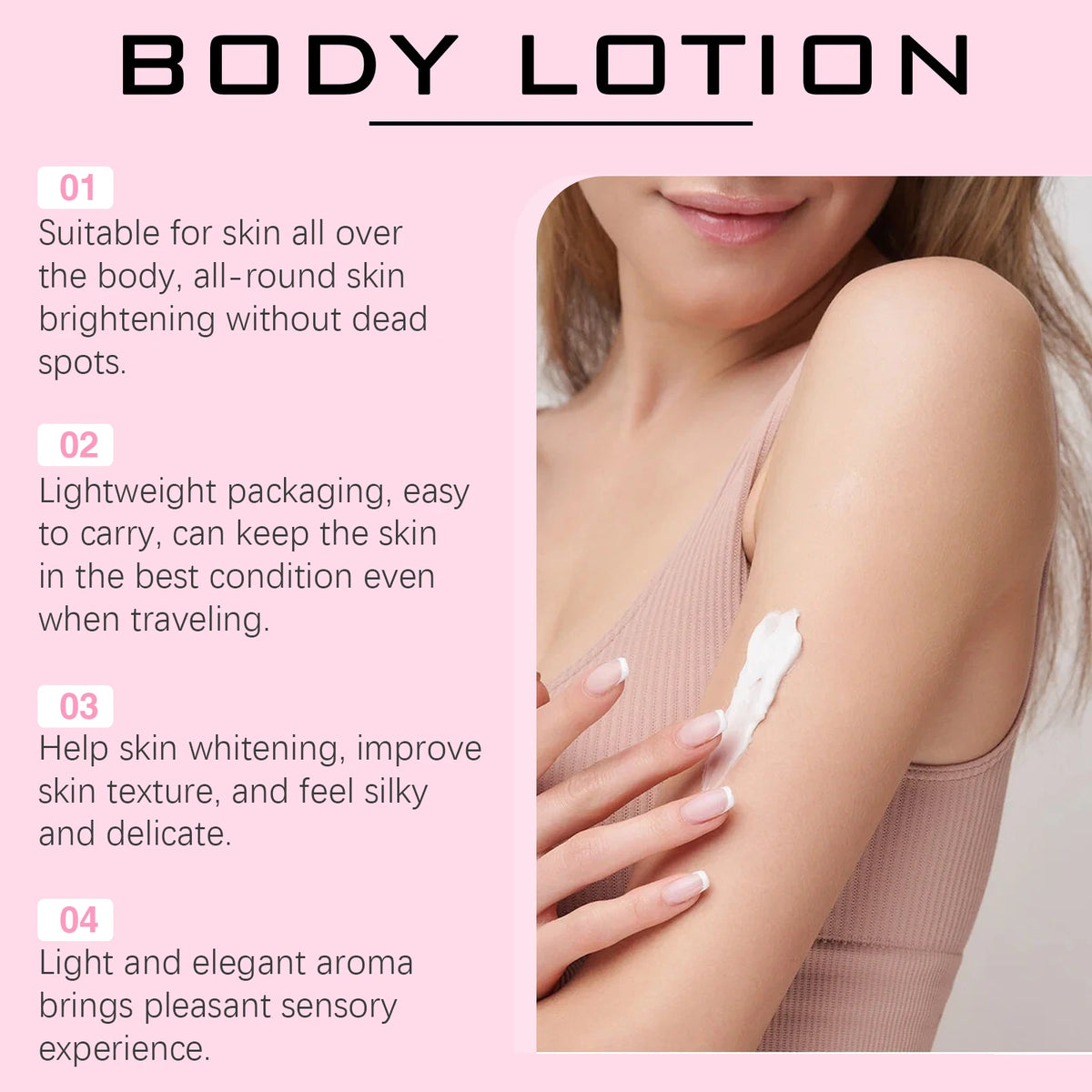 Brightening Body Cream Dark Spots Removal Knees Melanin Brighten Underarm Elbow Improve Skin Dullness Moisturizing Body Lotion