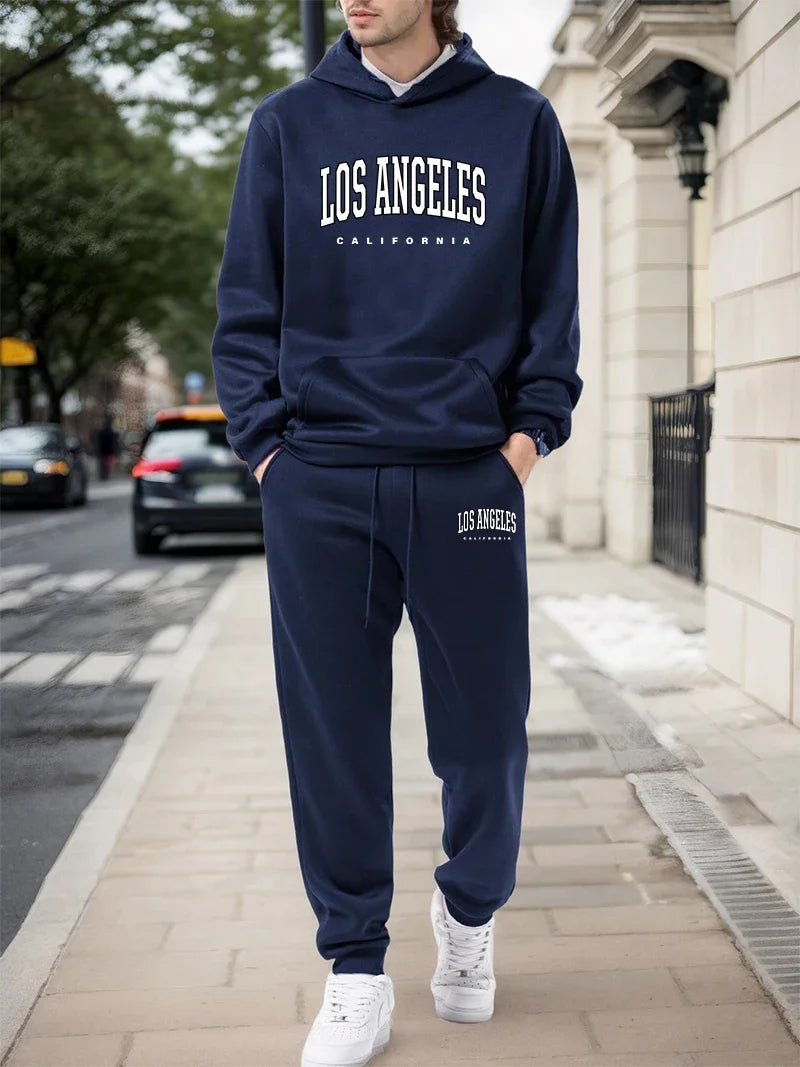 Spring Fall Sportswear Mens Tracksuit Casual Hooded Sweatshirts Outdoors Sports Jogging Clothes Street Single Item Hoodies Pants Khamik Shop Online