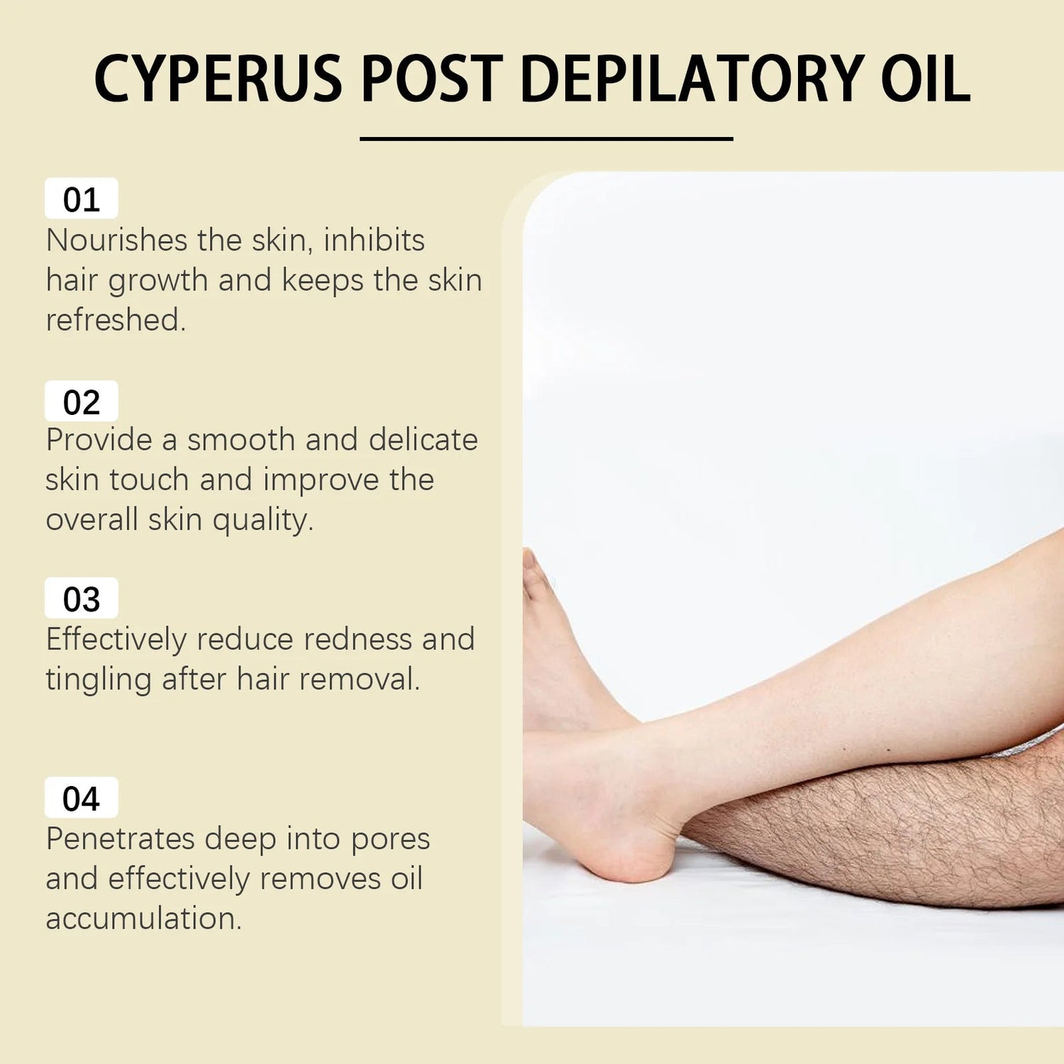 OceAura Cyperus Rotundus Oil for Hair Removal Care Hair Growth Inhibitor Moisturizing Skin Soothing After Shave Oil for Women Khamik Shop Online
