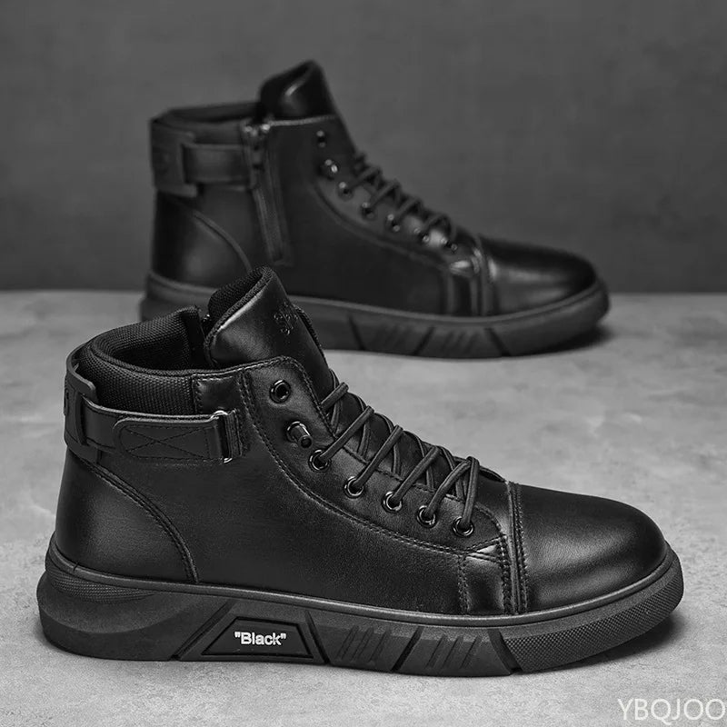 New spring autumn simple comfortable high top men&