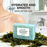 Seaweed Scrub Soap for Face And Body - Deep Cleansing Oil Control with Retinol Collagen VC Essence - Brighten Skin 100g Khamik Shop Online