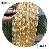 Water Wave Human Hair Weft Extension Dirty Blonde Curly Hair Sew In Weft Hair Extensions Double Weft Remy Hair Wet And Wavy 100G Khamik Shop Online