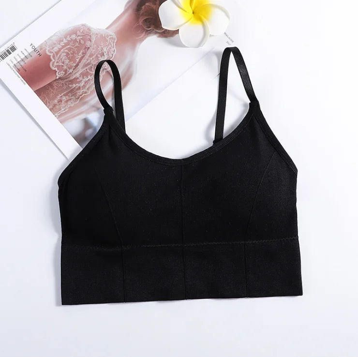 Women Sexy Crop Tops Bra Tube Top Female Streetwear Sleeveless Seamless Sports Bra Crop Camis Top Tee Bandeau Top Basic Tank Khamik Shop Online