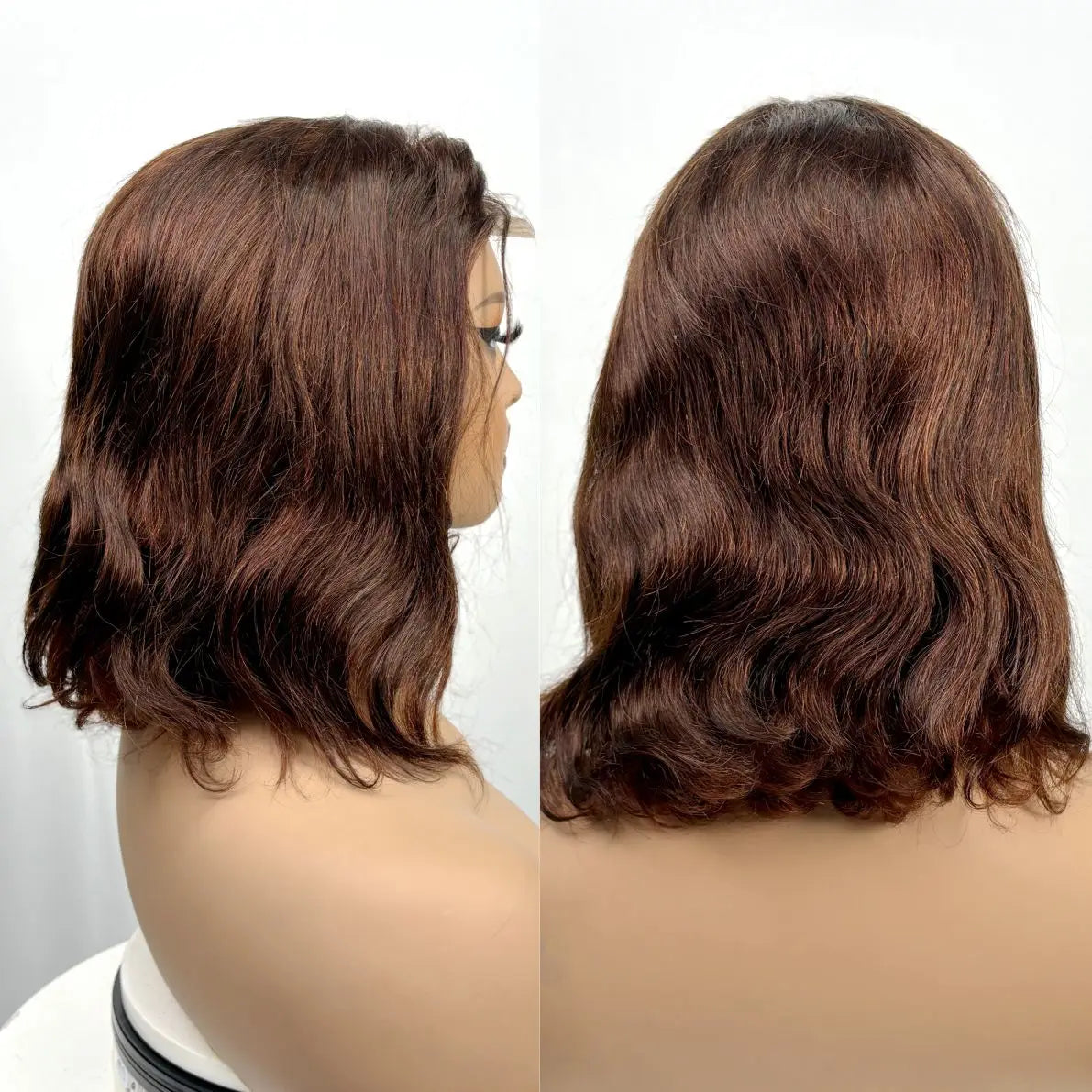 250% Density Colored Body Wave Human Hair Wigs 12inch 12A 100% Human Hair 4x4 Transparent Lace Closure Wavy Hair Wigs for Women Khamik Shop Online