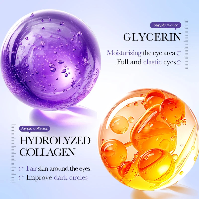 80Pcs BIOAQUA Retinol Crystal Collagen Eye Mask anti Dark Circles Anti-Wrinkles Moisturizing Anti-Aging Eye Patches Skin Care