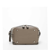 Gray Leather Backpack Purse for Women Convertible Crossbody Bag Medium Amethyst Mnemosyne