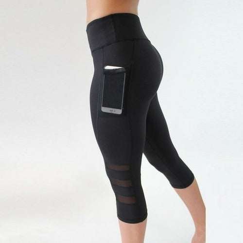 EP Calf-length Pants Capri Pant Sport leggings Women Fitness Yoga Gym Jade