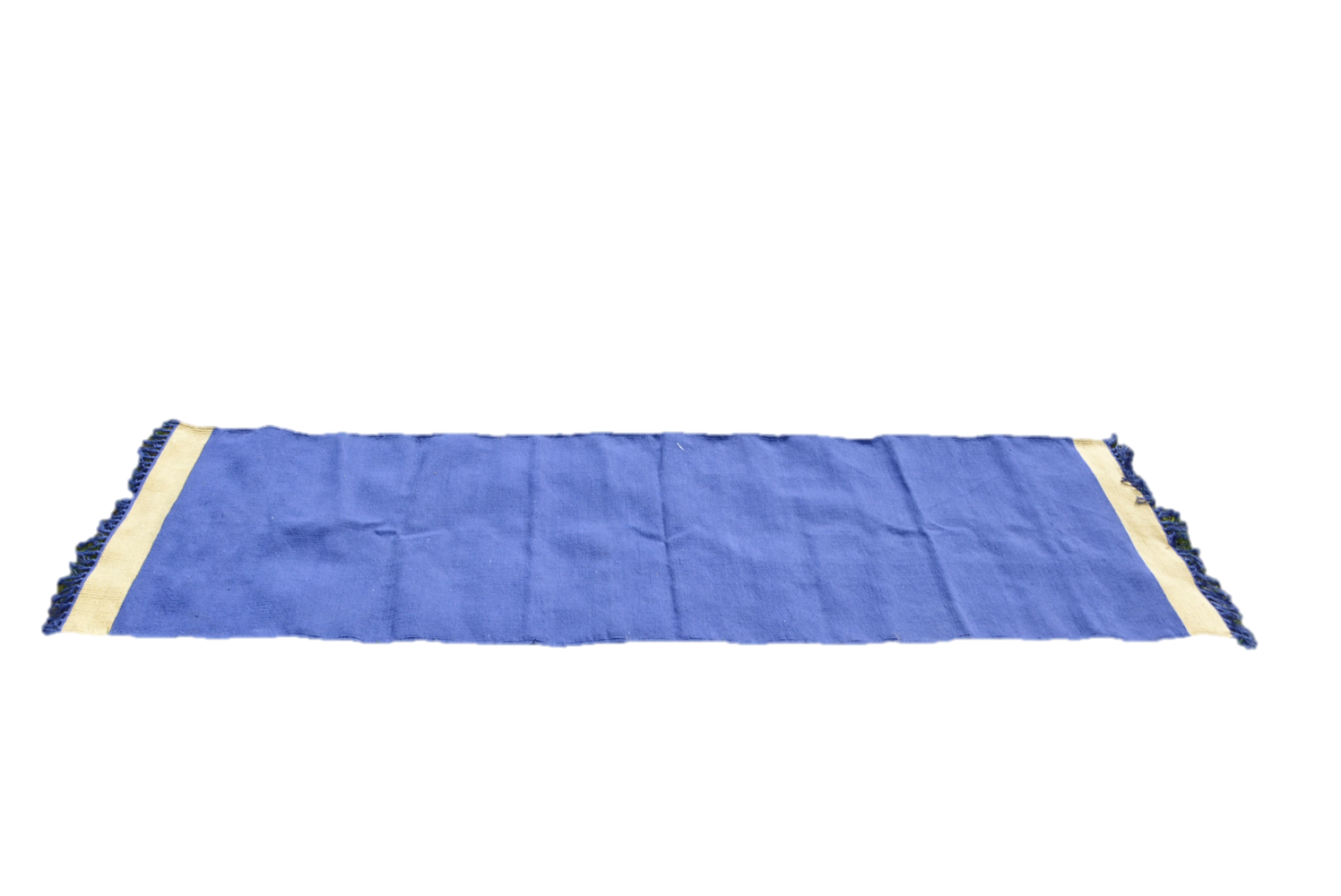 Handwoven cotton Floor Yoga Meditation Prayer Rug Alabaster