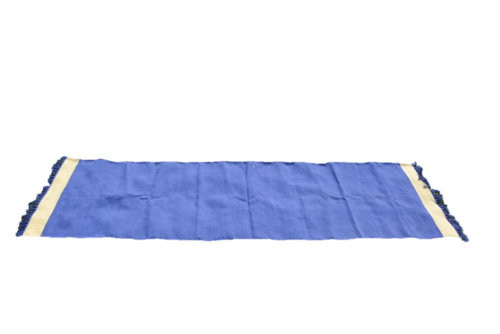 Handwoven cotton Floor Yoga Meditation Prayer Rug Alabaster
