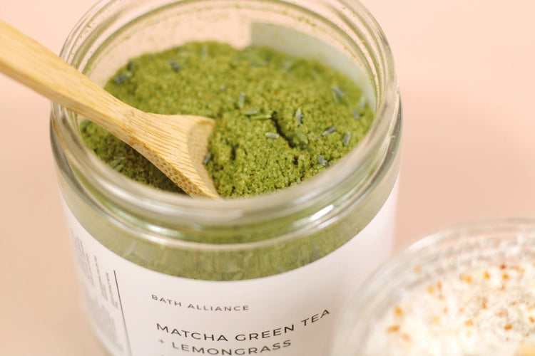 MATCHA GREEN TEA + LEMONGRASS BATH SOAK Blush Rosemary