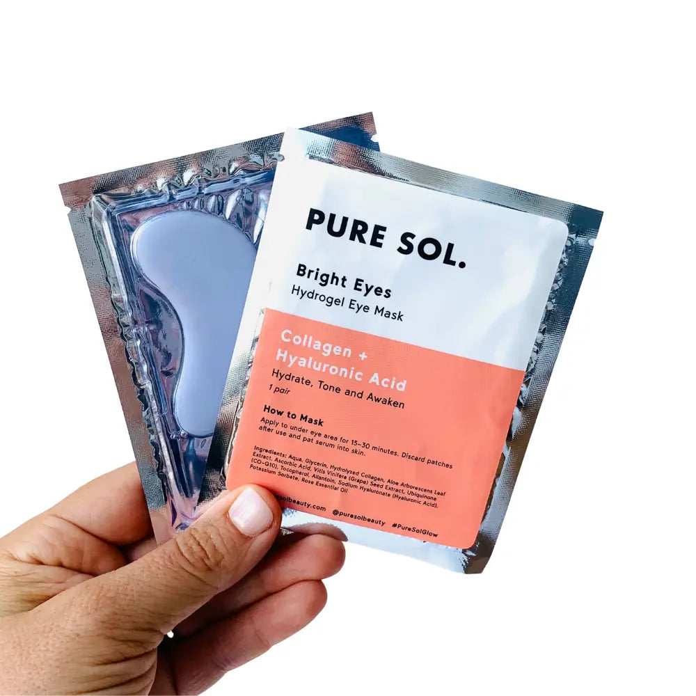 PURE SOL. Beauty - Bright Eyes Collagen Single Eye Mask - 6 Single Pear Aphrodite