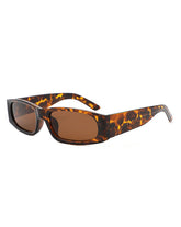 Talon - Rectangle Narrow Retro Square Fashion Sunglasses Gray Baobab